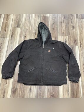 Carhartt J141 WAL Sherpa Lined Sierra Jacket Sandstone Duck Canvas Brown 4XL